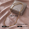 Vintage 304 Stainless Steel Figaro Chain Necklaces for Women QF0700-2-1