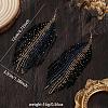 Bohemian Vintage Style Handmade Glass Seed Beads Dangle Earrings TY9837-4