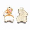 Alloy Enamel Pendants X-ENAM-S127-013-RS-2