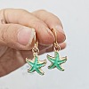 Ocean Theme Alloy Enamel Star Leverback Earrings FS-WG4EEAF-01-1