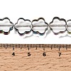 Electroplated Transparent Glass Beads Strands GL-CBA98F0-07F-4