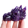 Natural Amethyst Carved Dragon Head Figurines PW-WGCF919-06-3