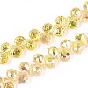 Transparent Glass Beads Strands GLAA-T006-14D-1