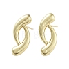 Teardrop Brass Stud Earrings EJEW-Q811-15G-1