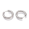 Tarnish Resistant 201 Stainless Steel Huggie Hoop Earrings EJEW-O095-05-04-2