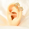 Brass Micro Pave Cubic Zirconia Cuff Earrings for Women CU-CBAE7DF-19G-1