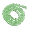 Opaque Solid Color Electroplate Glass Beads Strands EGLA-N013-J4mm-B04-2