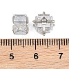 Brass Pave Clear Cubic Zirconia Beads CU-CBA6A75-07P-3