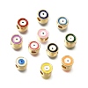 Brass Enamel Beads KK-CBA0E55-05G-1