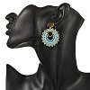 304 Stainless Steel with Glass Seed Beads Stud Earrings EJEW-MZ00761-4