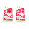 Valentine's Day Alloy Enamel Pendants ENAM-T023-20B-1