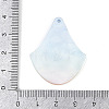 Marine Organism Series Fan Shape Acrylic Pendants OACR-Q101-03C-3