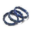 Bamboo Natural Lapis Lazuli Beads Stretch Bracelets for Women Men BJEW-K304-01H-4