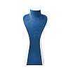 Bust Shaped PU Leather Jewelry Display Stands for Necklaces AJEW-A068-03C-1