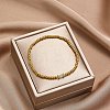 Birthstone 304 Stainless Steel Pave Cubic Zirconia Link Bracelets FS-WG4804B-01-2