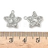 Christmas Brass Micro Pave Clear Cubic Zirconia Pendants KK-A280-03A-P-3