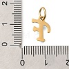 Ion Plating(IP) 304 Stainless Steel Enamel Alphabet Charms STAS-F308-02G-F-3