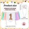 Polyester Braided Tassel Banners HJEW-WH0039-48B-2