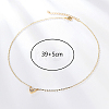 Golden Brass Heart Pendant Necklace for Women LS-WZ0134-2-1-2
