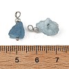 Raw Rough Natural Aquamarine Pendants PALLOY-JF05960-3
