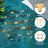 56Pcs 14 Style 201 Stainless Steel Stud Earring Findings with Hole and 304 Stainless Steel Pins and Ear Nuts DIY-SW0001-11-12
