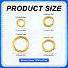 400Pcs 4 Styles Open Jump Rings Brass Jump Rings KK-FS0002-08G-3