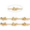 Brass Bar & Knot Link Chains CHC-K013-09G-2