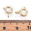 Brass Spring Ring Clasps X-KK-Q669-33G-3