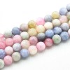 Natural Quartz Beads Strands G-N355-6mm-74-1