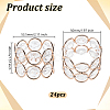 Iron Glass Napkin Rings AJEW-WH0455-343-2