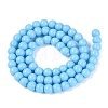 Opaque Solid Color Glass Beads Strands LS-GLAA-T032-P6mm-22-3