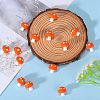 20Pcs Mushroom Silicone Focal Beads JX901G-3