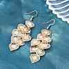 Brass Dangle Earrings EJEW-B157-02A-G-2