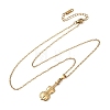 304 Stainless Steel Violin Pendant Cable Chain Necklaces for Men Women NJEW-K308-11G-4