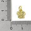 Real 18K Gold Plated Brass Pave Cubic Zirconia Pendants KK-M283-11D-02-3