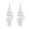 Brass Dangle Earrings EJEW-B157-02C-P-4