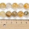 Grade A Natural Yellow Hematoid Quartz Beads Strands G-L642-F04-12mm-5