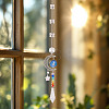 2Pcs Glass Butterfly & Cone Hanging Suncatchers HJEW-TADJ0021-6