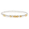 Brass Beads Stretch Bracelets for Women CW0227-8-1