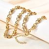 304 Stainless Steel Oval Infinity Link Chain Necklaces for Women Men NJEW-K249-20B-G-1