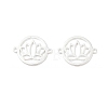925 Sterling Silver Hollow Connector Charms STER-A046-01S-1