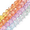 Transparent Painted Glass Beads Strands DGLA-A034-T8mm-A12-2