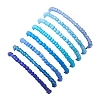 8Pcs Glass Seed Beads & Lampwork Beaded Stretch Bracelets for Women BJEW-MZ00263-4