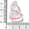 Transparent Resin Pendants RESI-Q019-01D-3