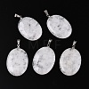 Natural Quartz Crystal Pendants G-T138-207C-1