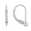 925 Sterling Silver Leverback Hoop Earrings X-STER-L054-52S-2
