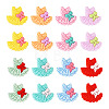 16Pcs 8 Colors Dress Silicone Beads SIL-TA0001-60-10
