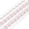 Iron & ABS Plastic Imitation Pearl Tennis Chains CH-Q006-01A-11-1