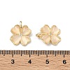 Brass Micro Pave Cubic Zirconia Pendants KK-G557-28KCG-02-3