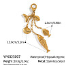 Beach Stainless Steel Pendant Decorations JU0955-3-1